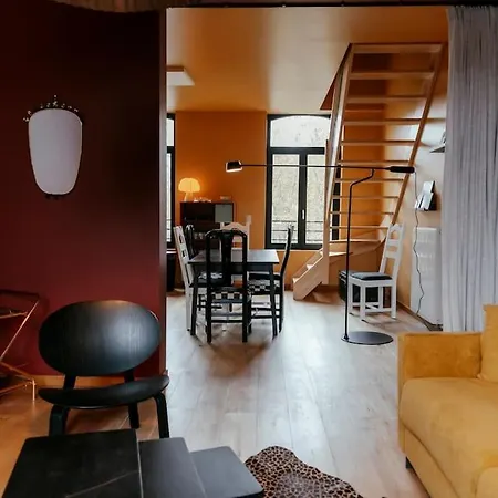 Le Retro Chic - Grand Duplex Pour 6 Dans Le Centre 리에주